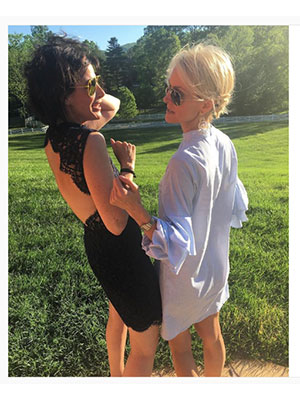Didi and I last spring at Blackberry Farms, attached at the hips. Photo swiped from Didi's Instagram account . 