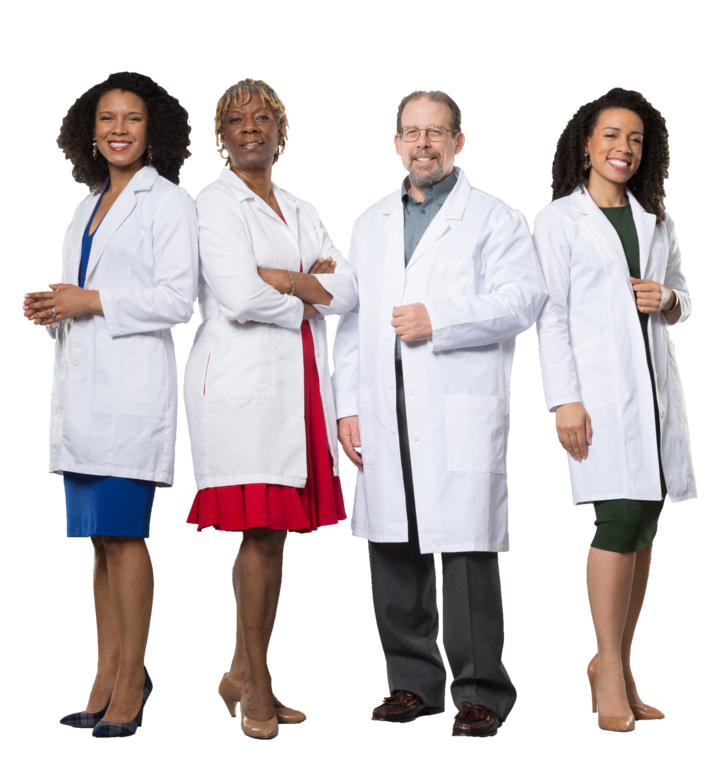 From left to right, Drs. Jessica, Janice, David and Rachel Knox operate a cannabis therapeutics clinic in Oregon.