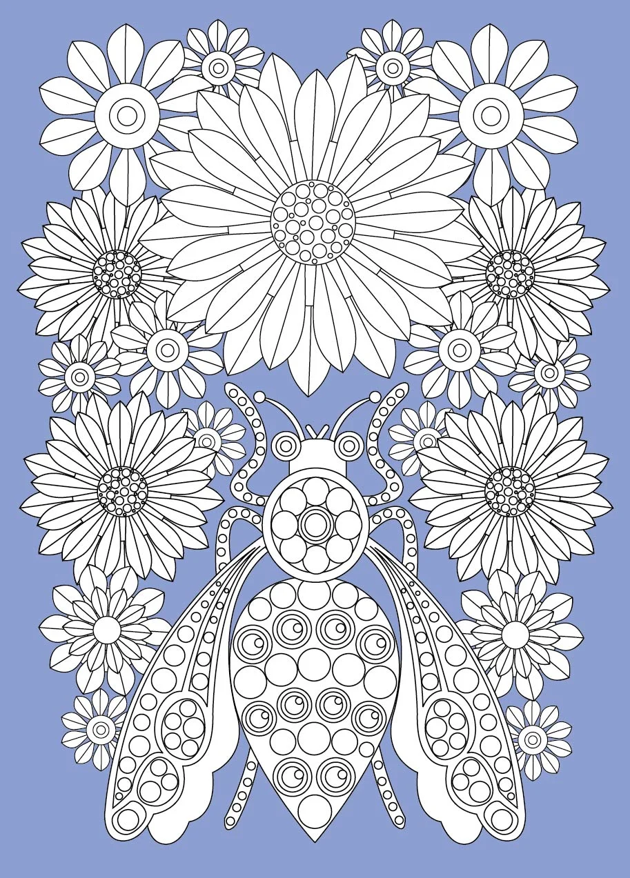 Colouring competition card