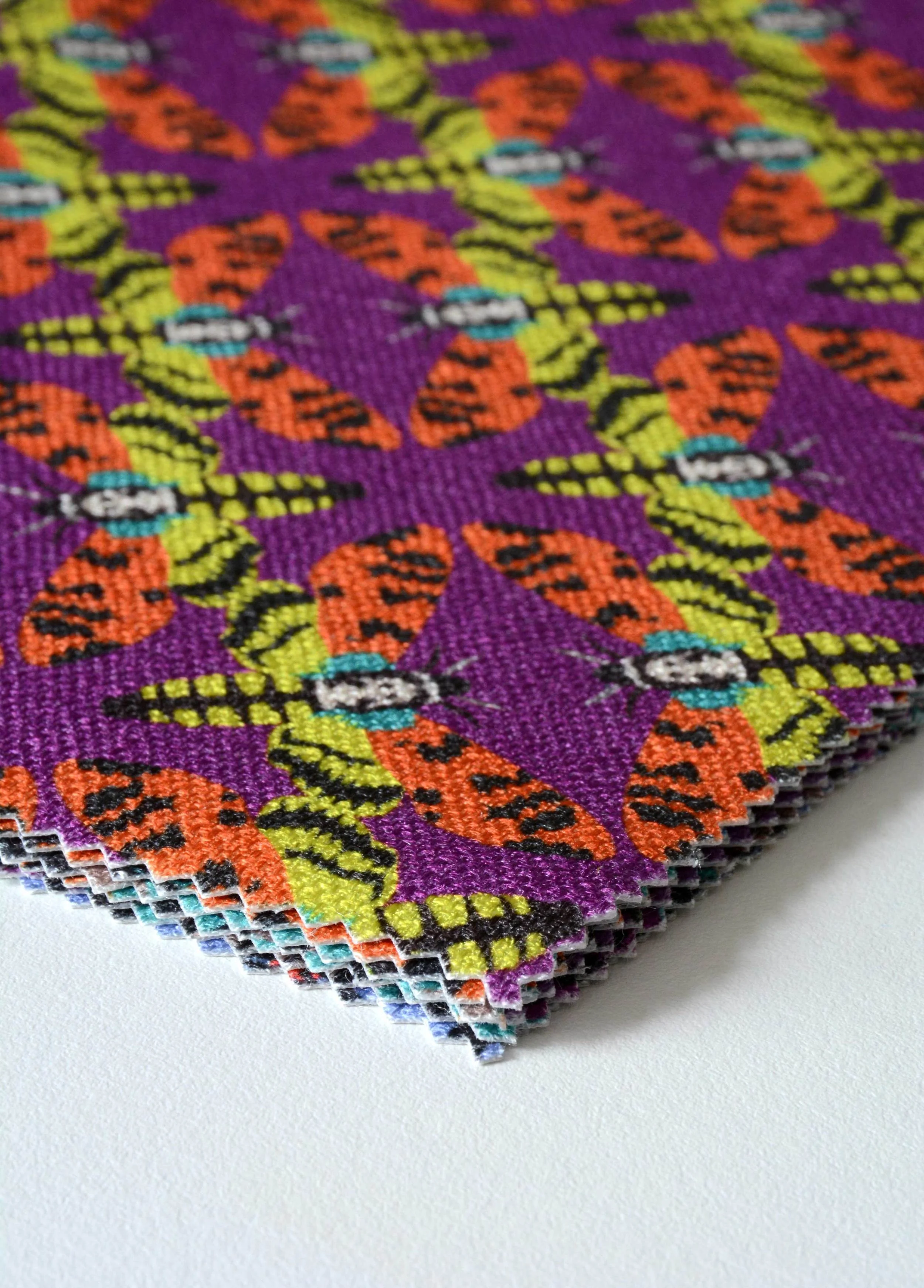 The Highland fabric is waterproof, anti-microbial and stain resistant
