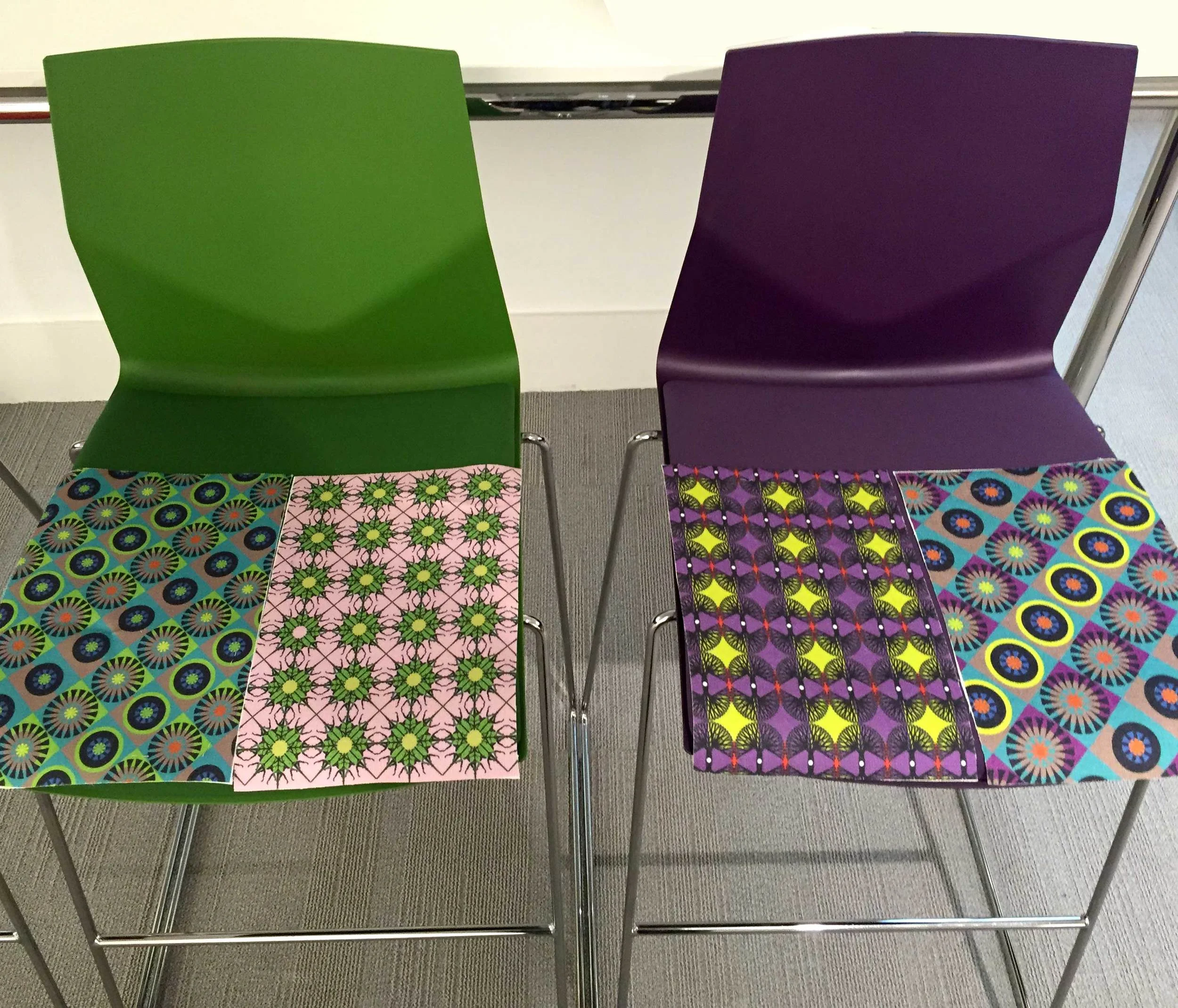 These Fourcast stools from Four Design will brighten up the Ocee showroom in Clerkenwell, London.