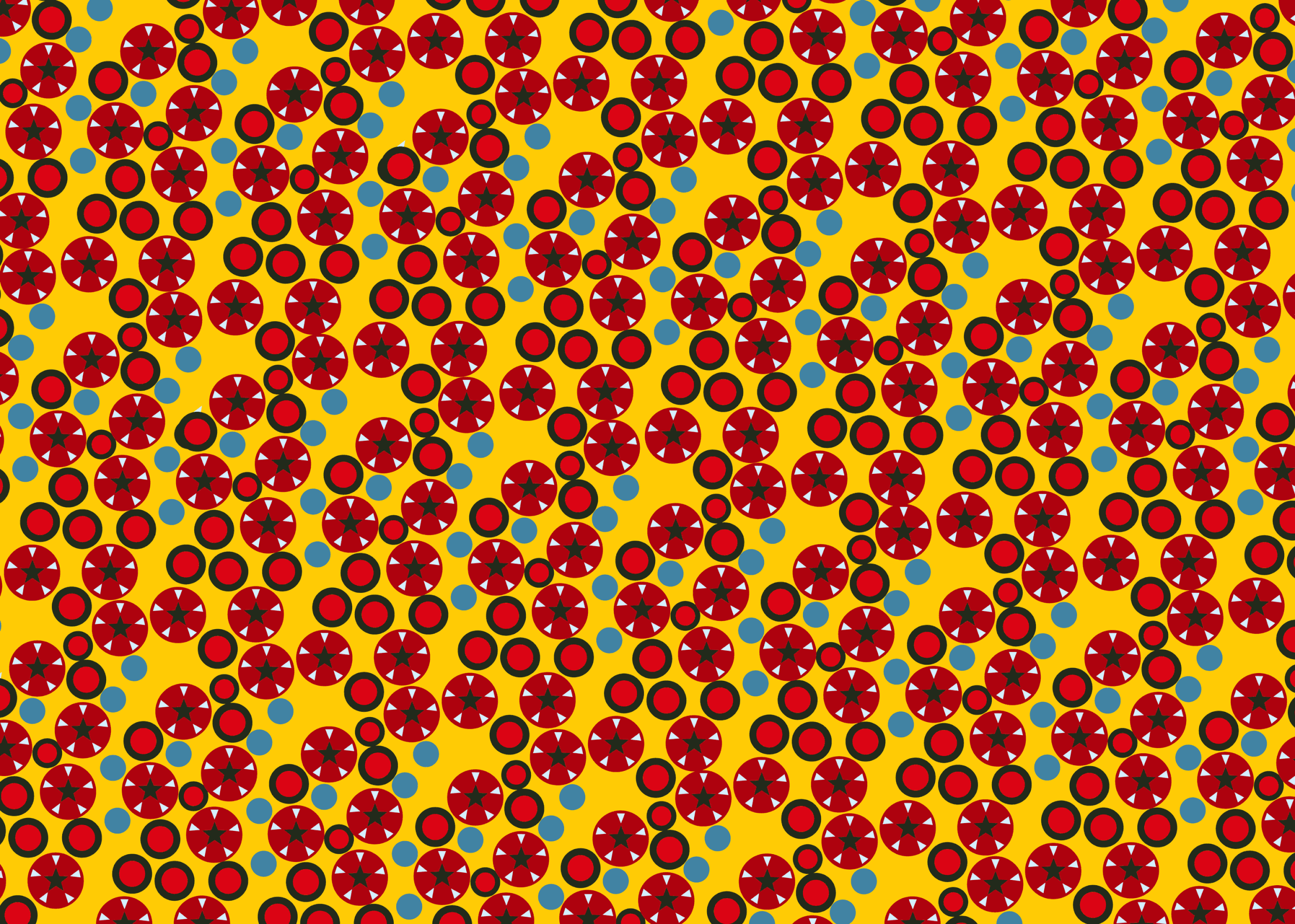 Jimi Yellow - Hendrix inspired pattern