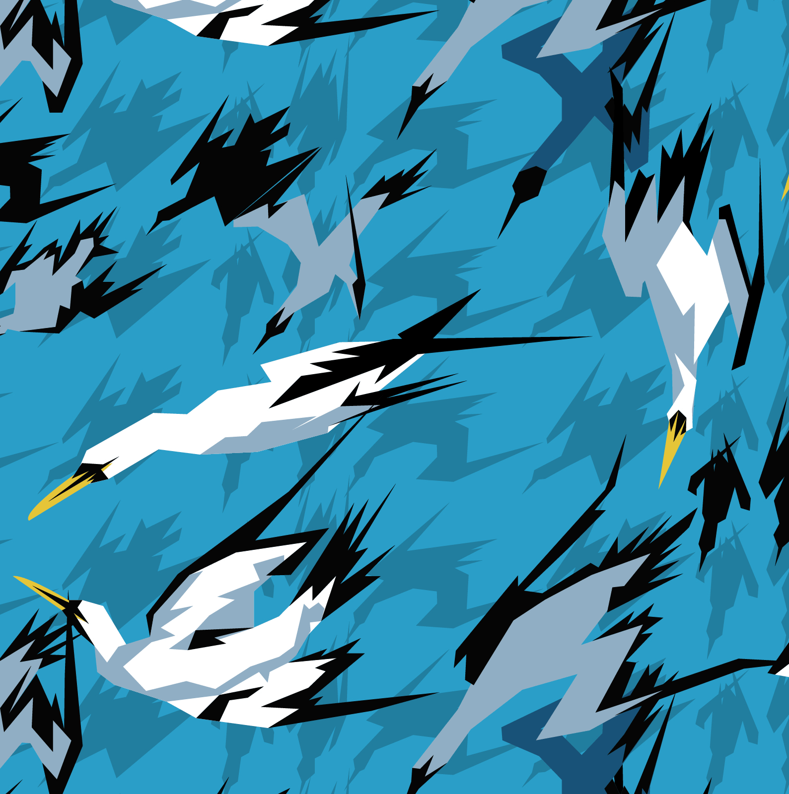 Detail of the Artic Gannet design