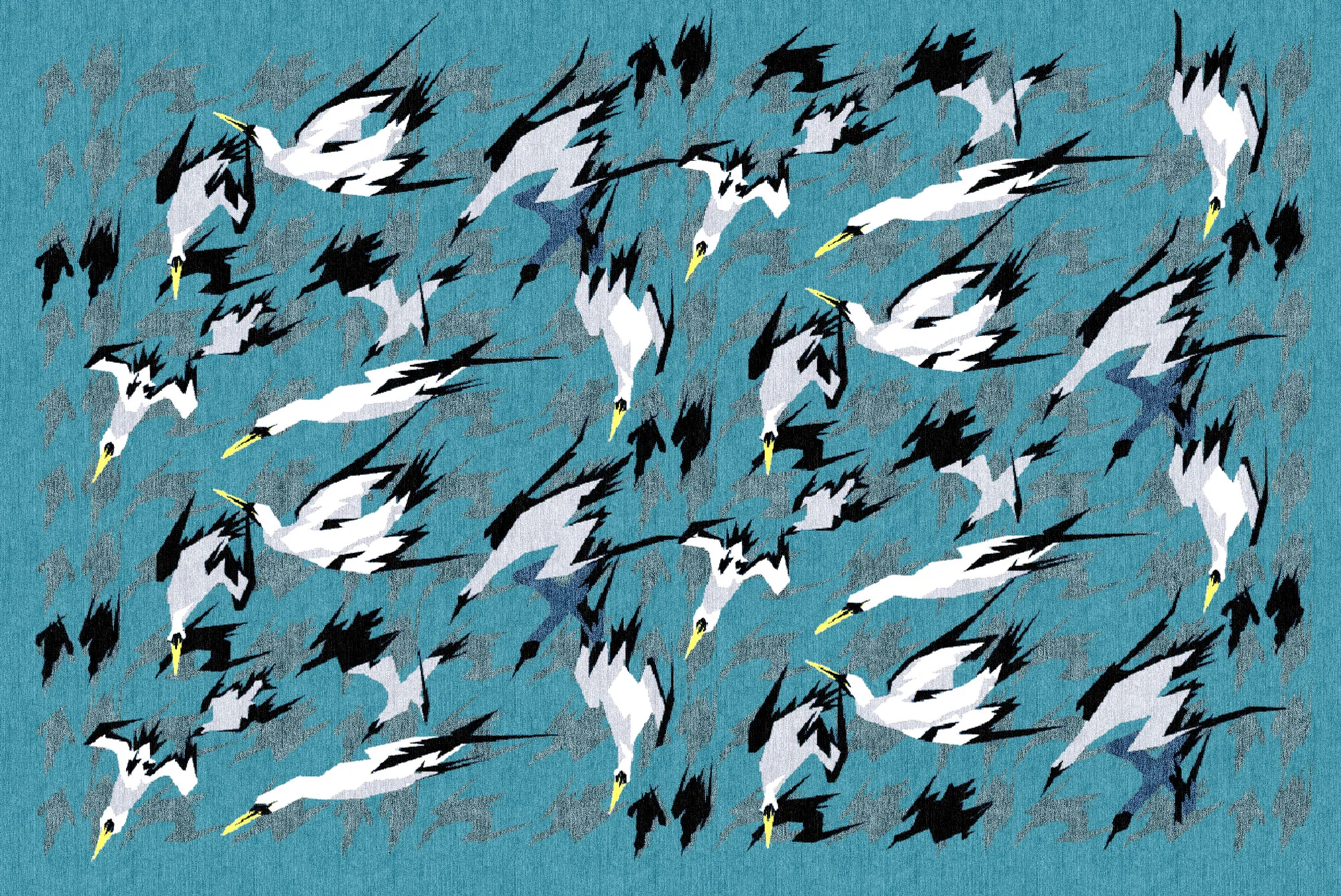 Visual of the Artic Gannet rug
