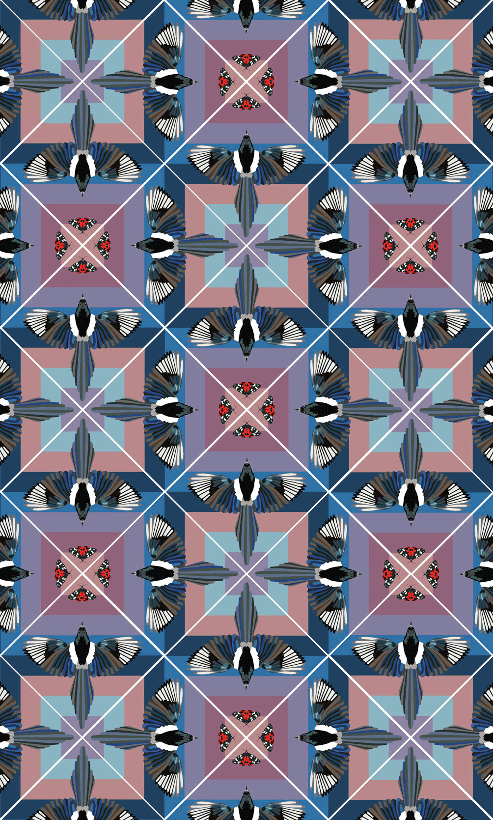 AERIAL Light square laying pattern - on the diagonal