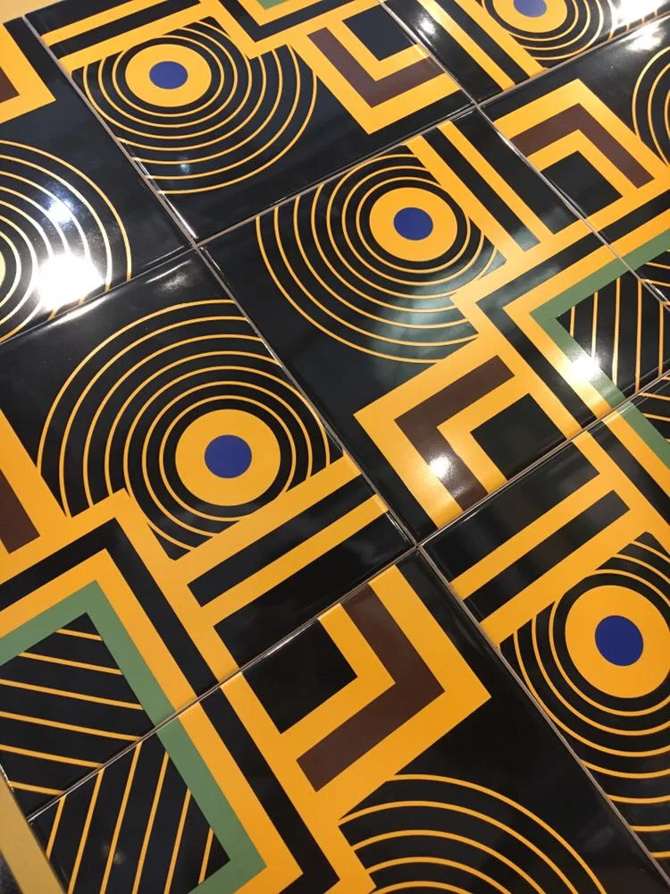 Velvet is an Art Deco inspired design reflecting the abstract forms of the machine age 