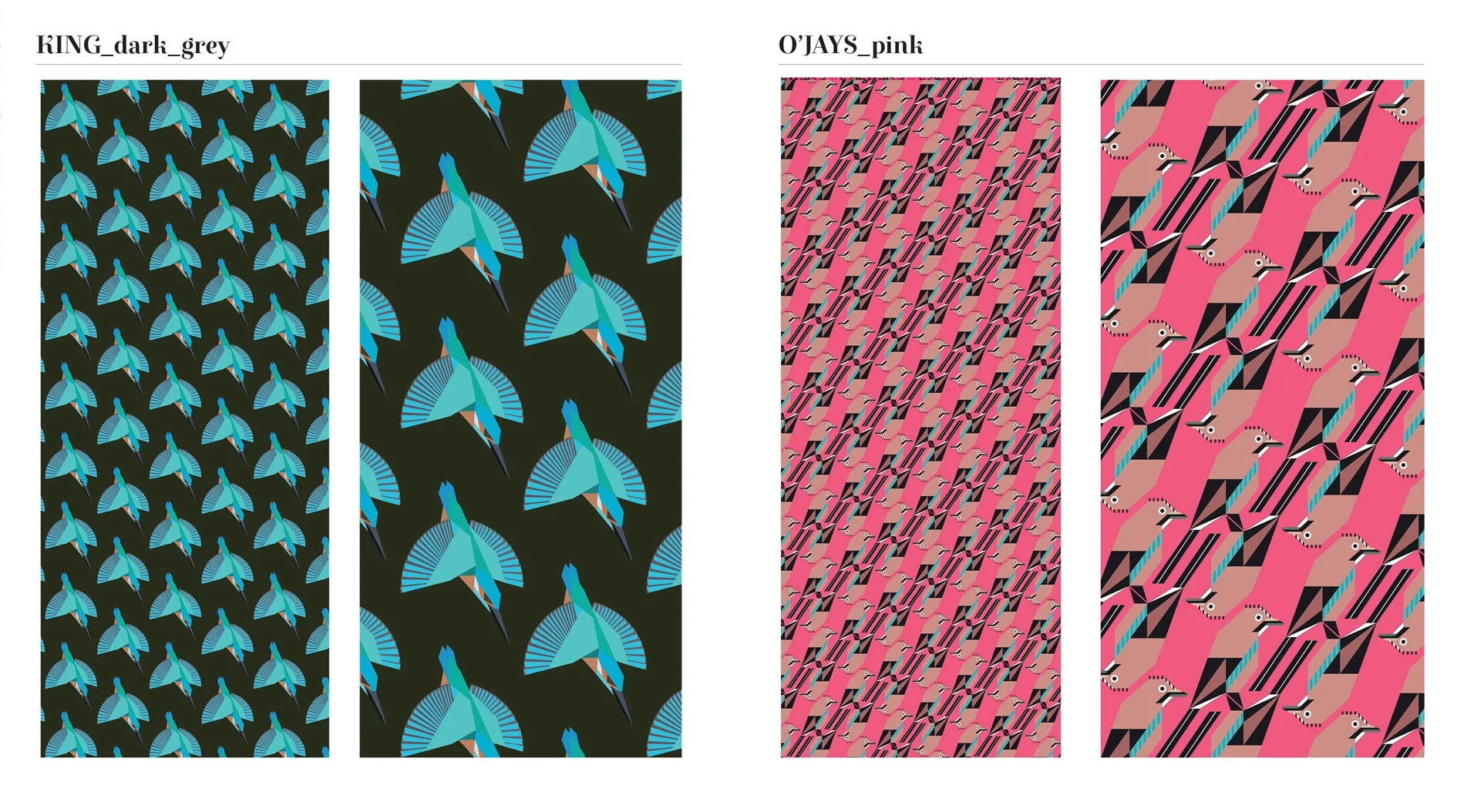Above shows the large printed panel on the left and the detail of the design on the right