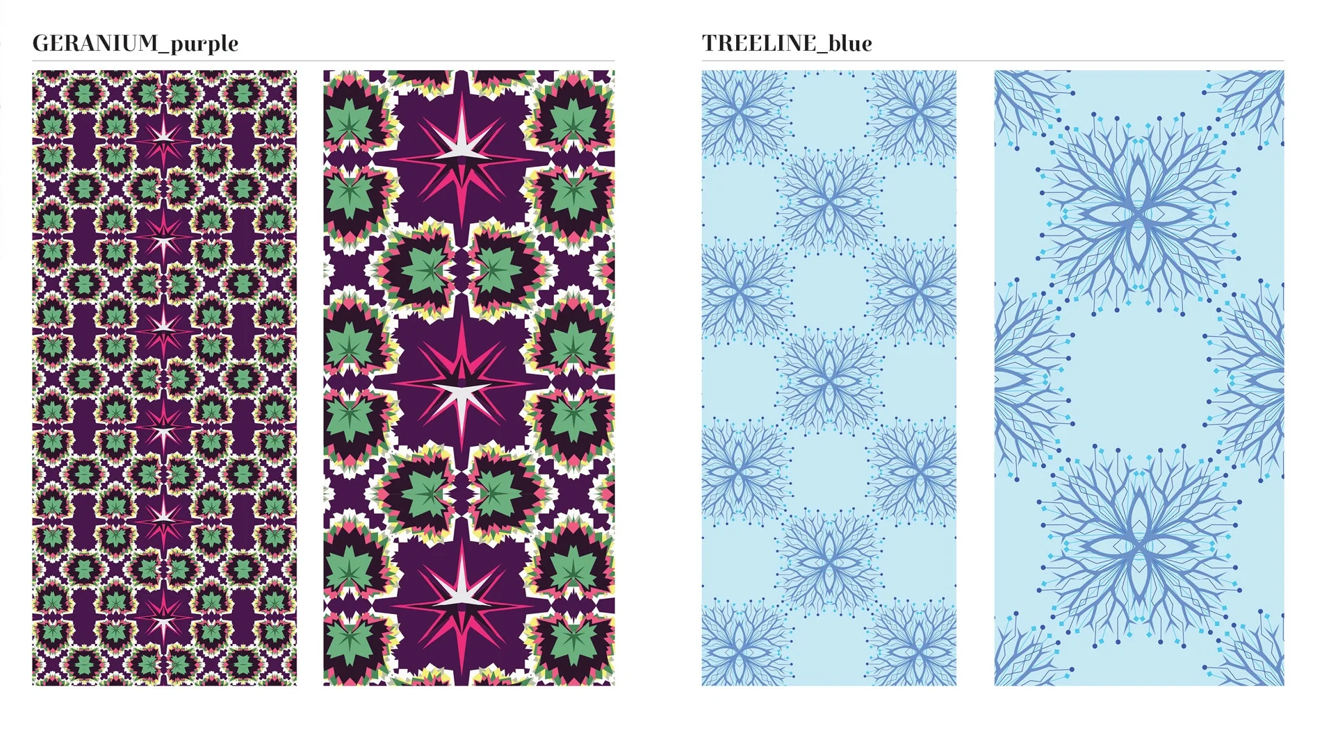 Above shows the large printed panel on the left and the detail of the design on the right