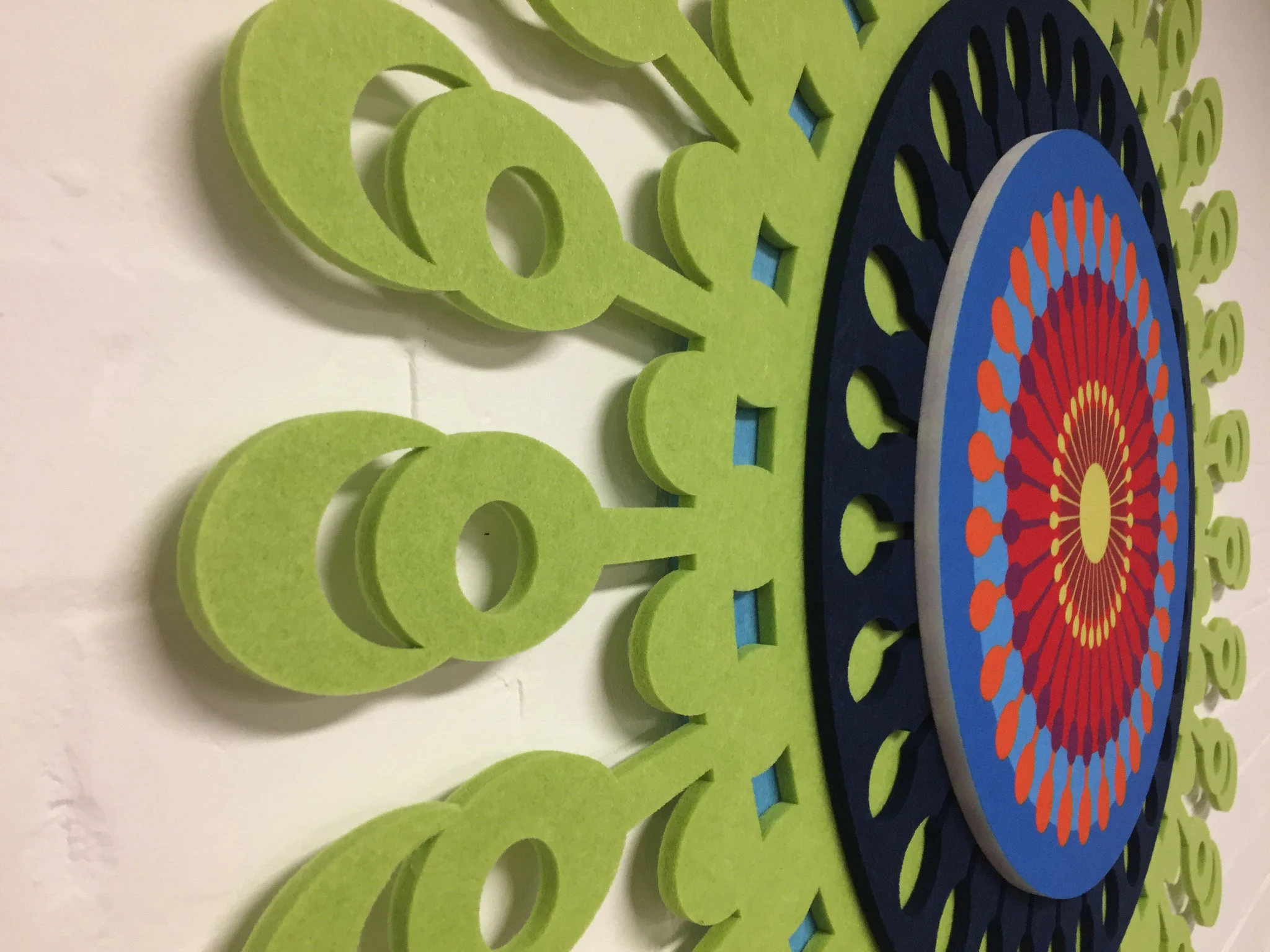 Pollen is made up of four cut out layers and one printed layer.