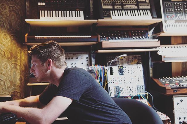 Love hearing the sounds we took away from the @vintagesynthmuseum as we mix today. So. Good. 🎹 #octobervi #analogsynth #minimoog