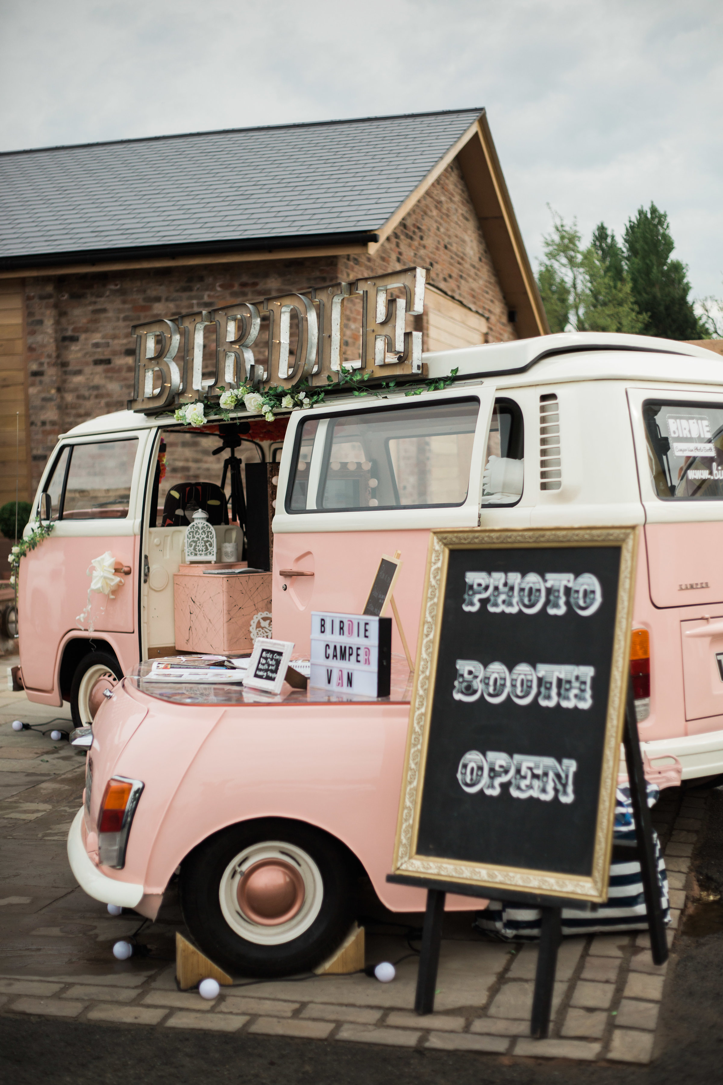 vw camper van photo booth