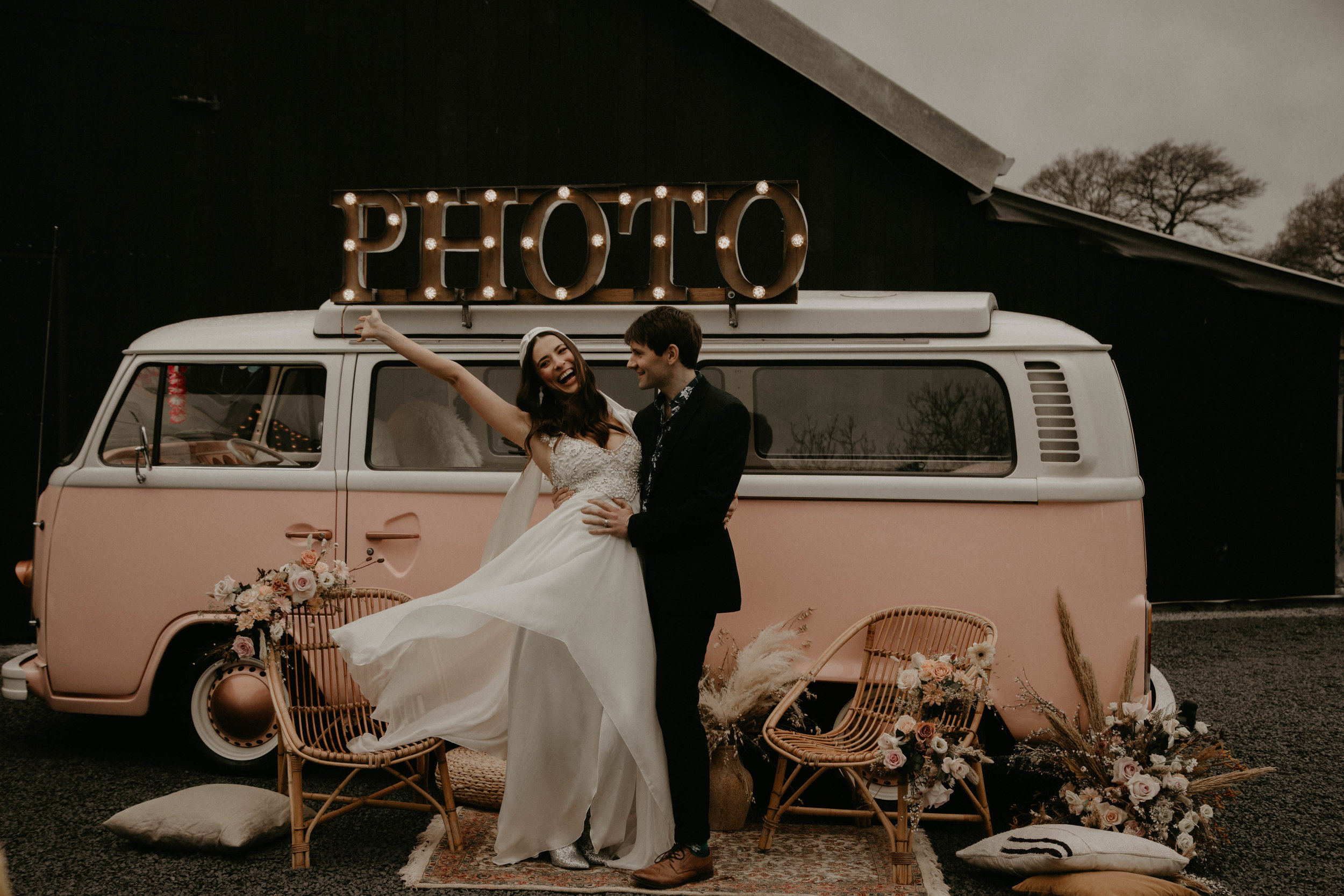 vw camper van photo booth