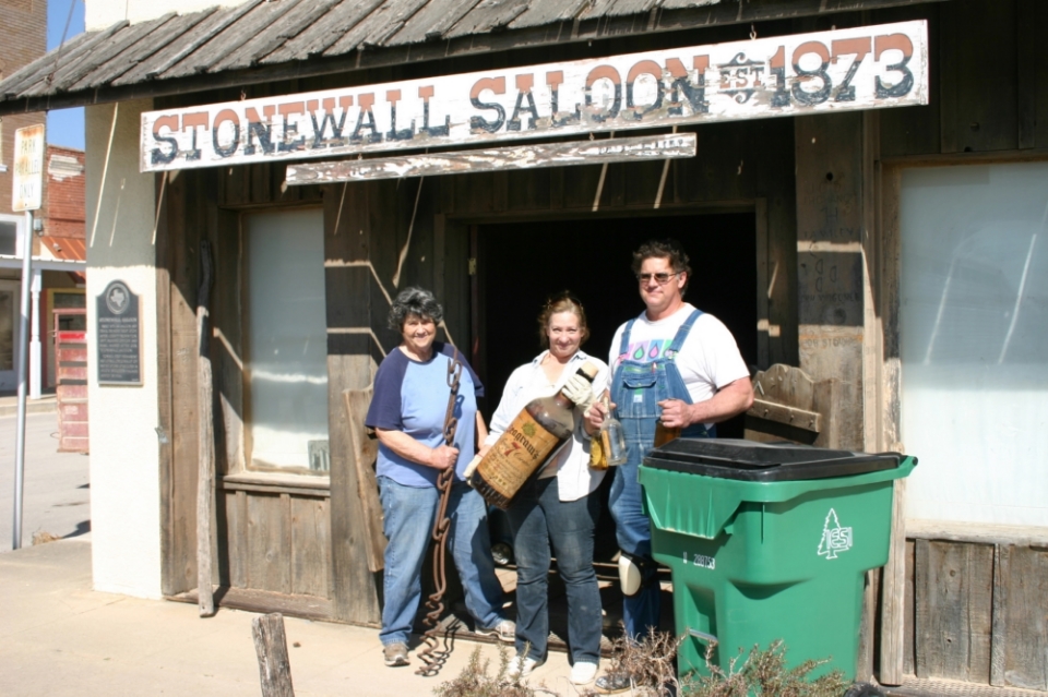 Cleaning out the Saloon Feb. 2012