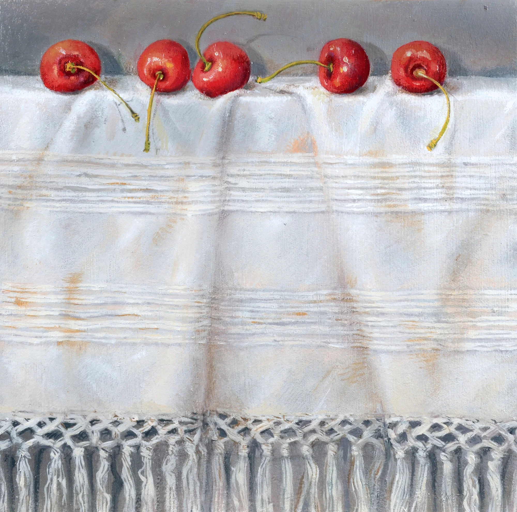 Cherries on Altar Cloth