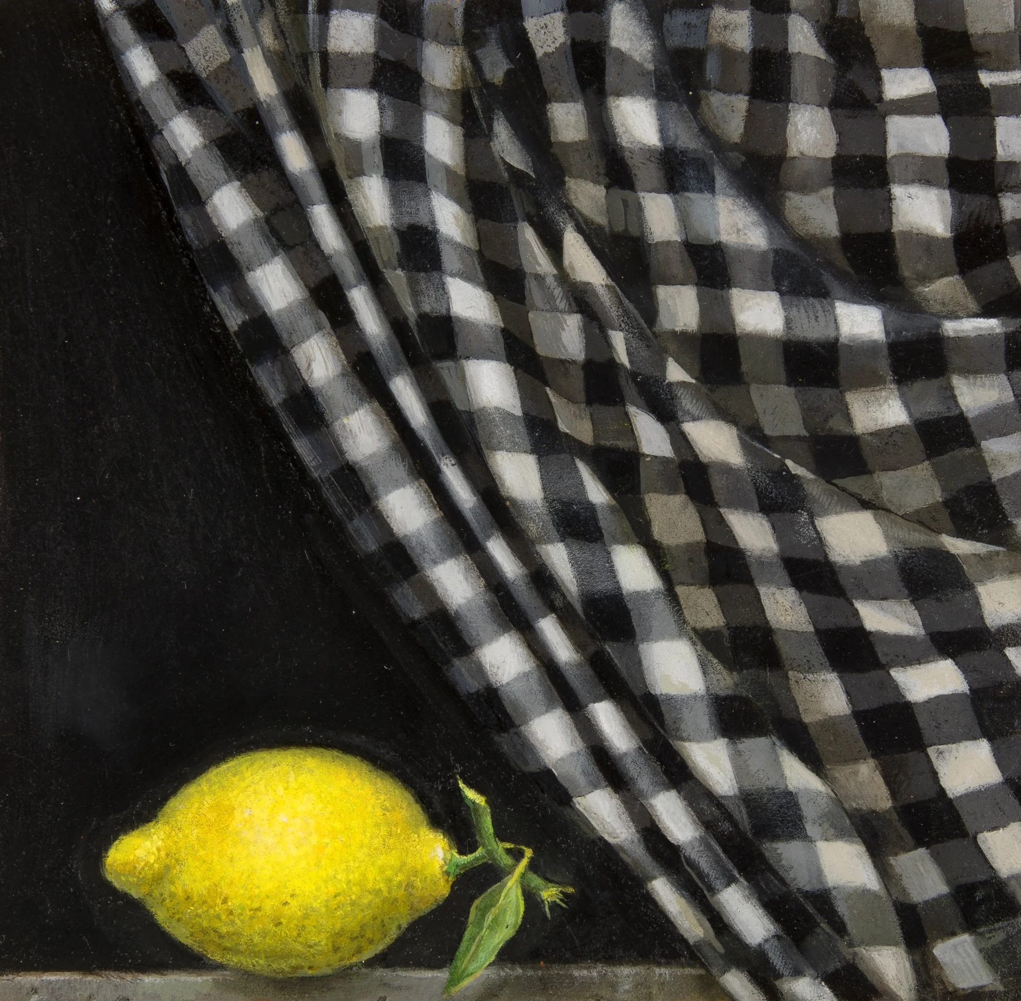 Lemon & Check Curtain