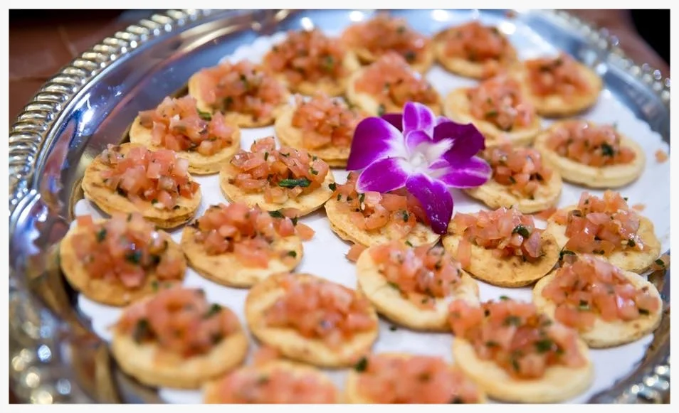 Bruschetta of Tomato and Basil on Crostini