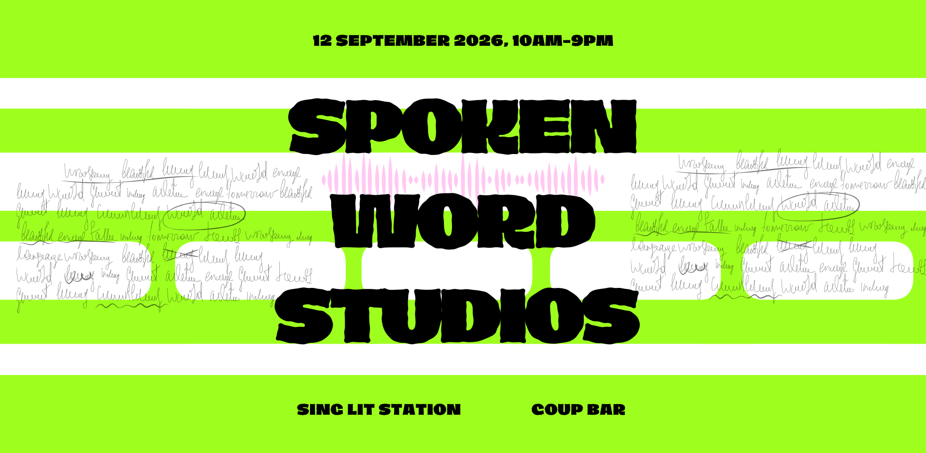 Spoken Word Studios: 12 Sep 2026