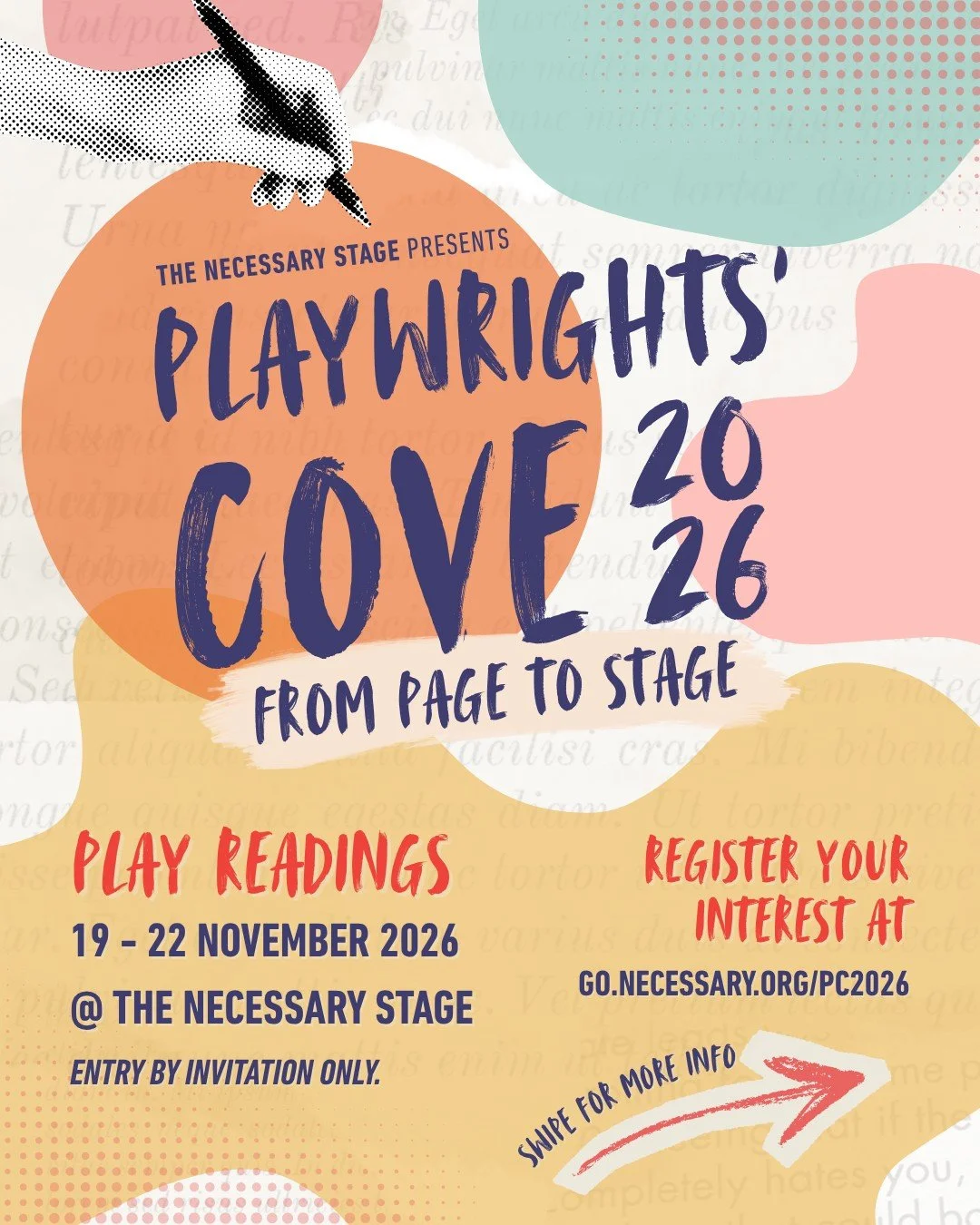 Playwrights' Cove: 19-22 Nov 2026