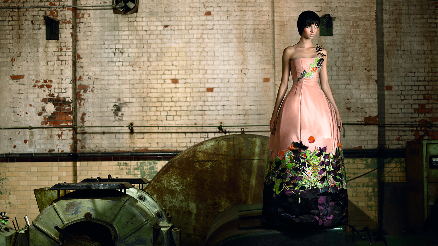 Rousseau dress, Ecoture with Aveda and Deborah Milner