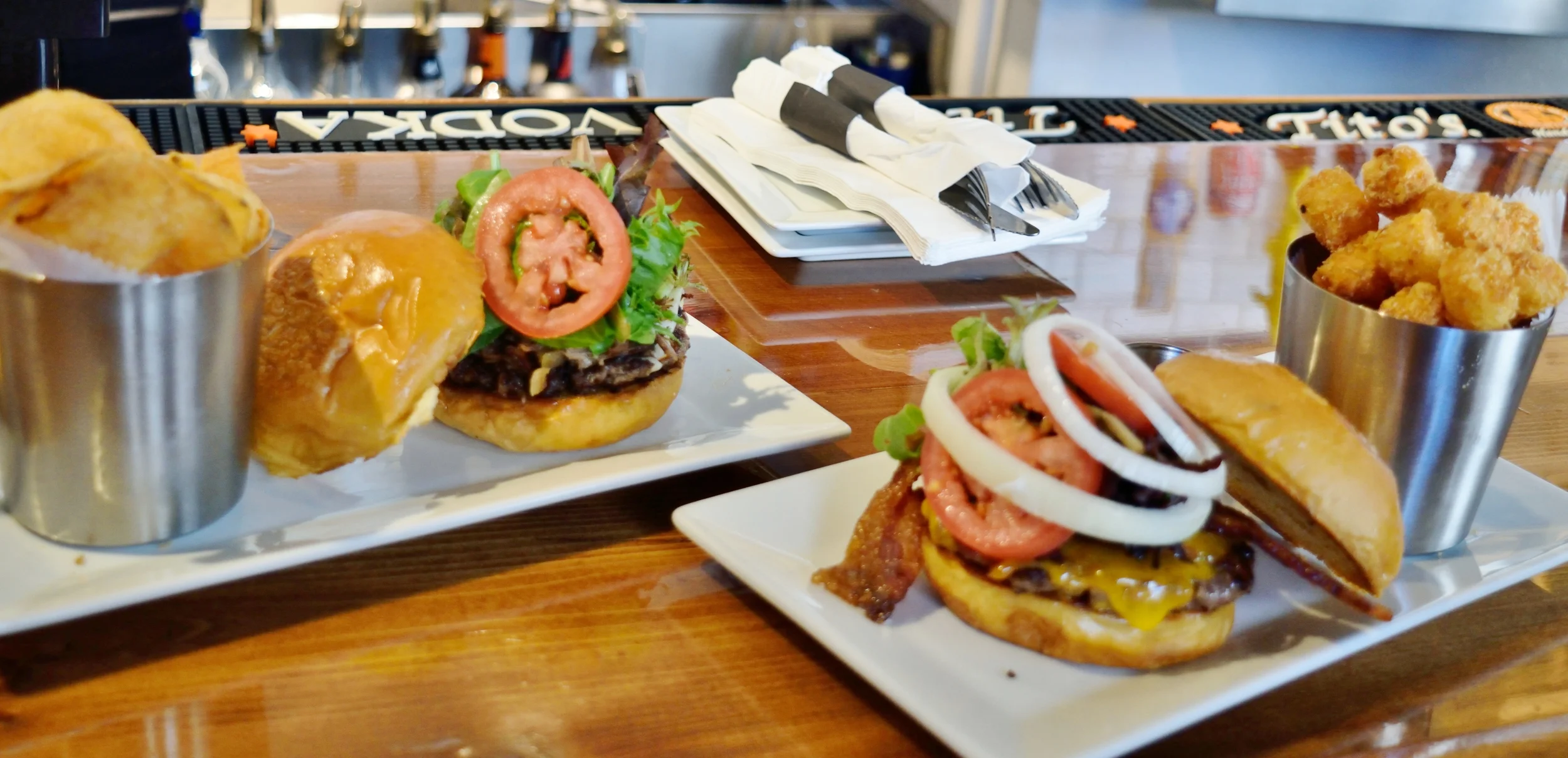 Come here for the beer, stay for the burgers.