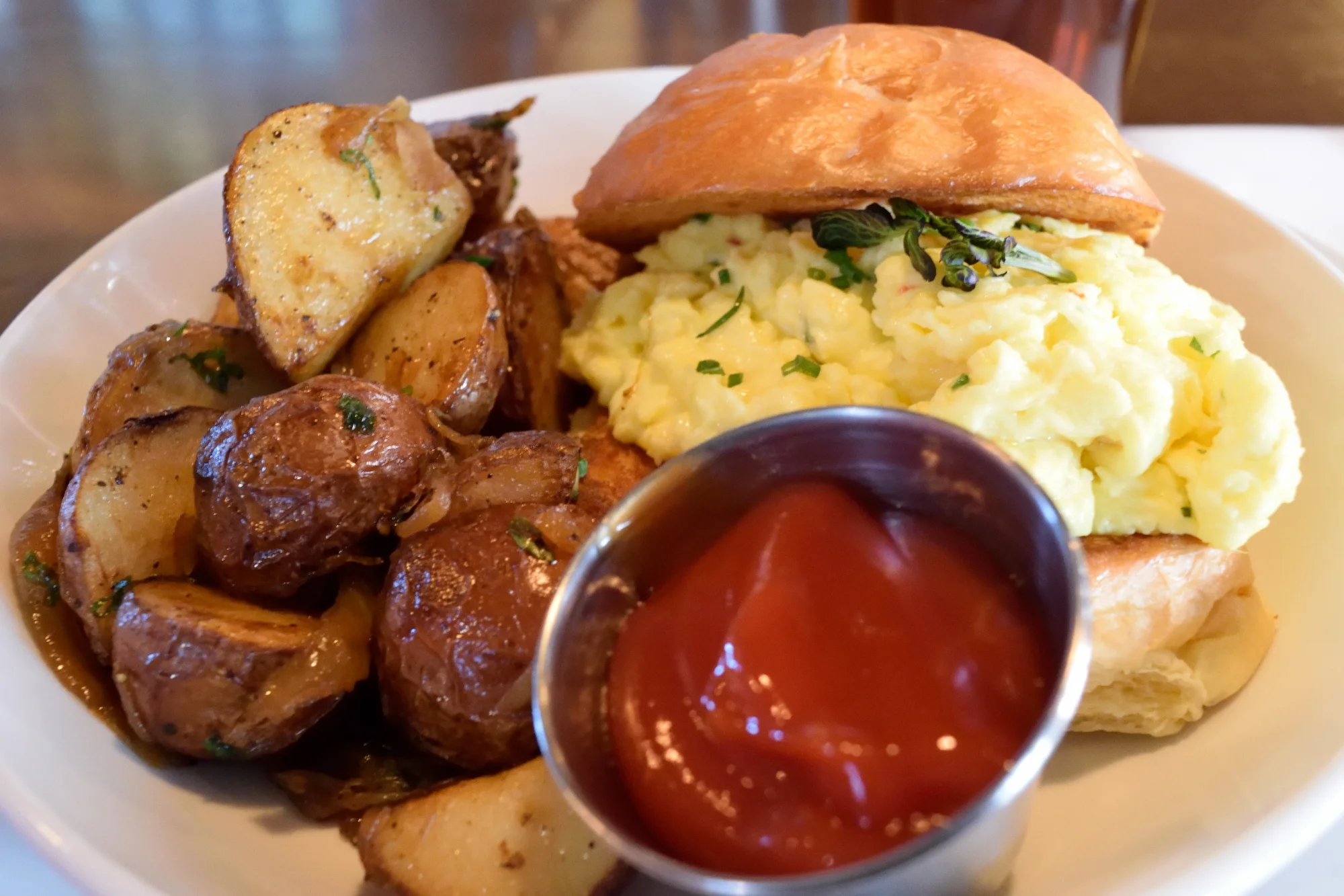 The Scrambler Breakfast Sandwich! IT. IS. AWESOME.