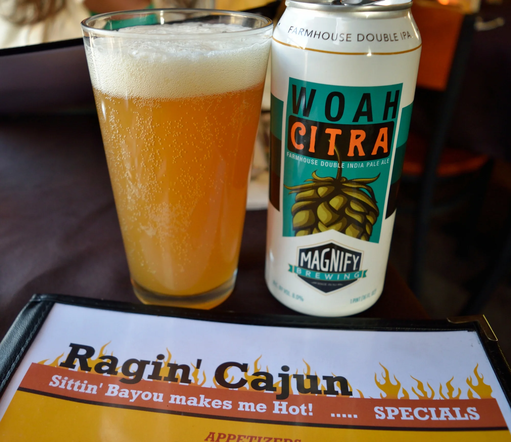 BYOB! I brought mine - Woah Citra Double IPA from Magnify Brewing.