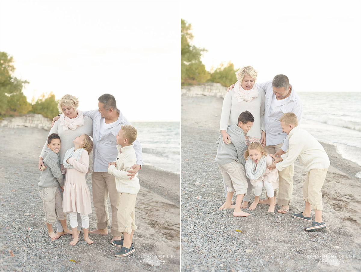 neutral coloured clothing family photography niagara region of ontario