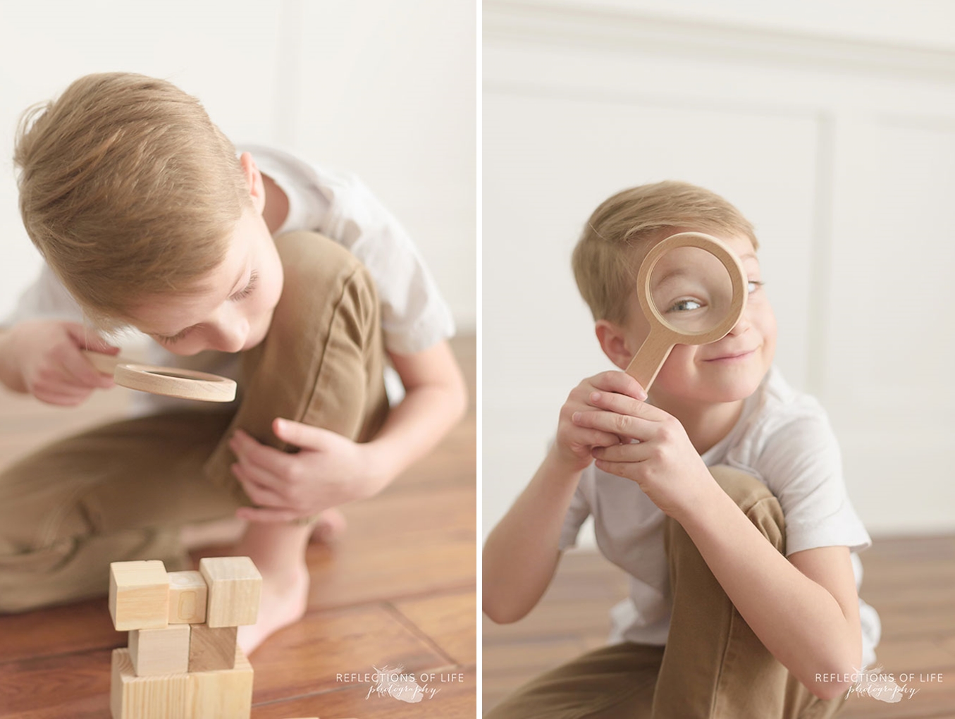 natural light studio children's photography