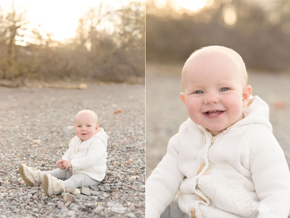 024 Lifestyle Baby Photography on the Beach Niagara Region Ontario