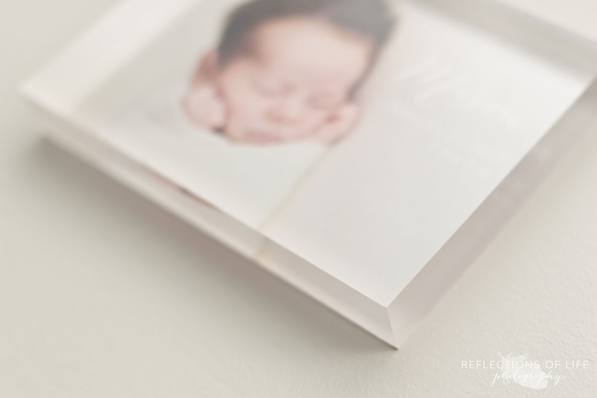 004 Newborn Photo Acrylic Block by Karen Byker of Reflections of Life Photogarphy
