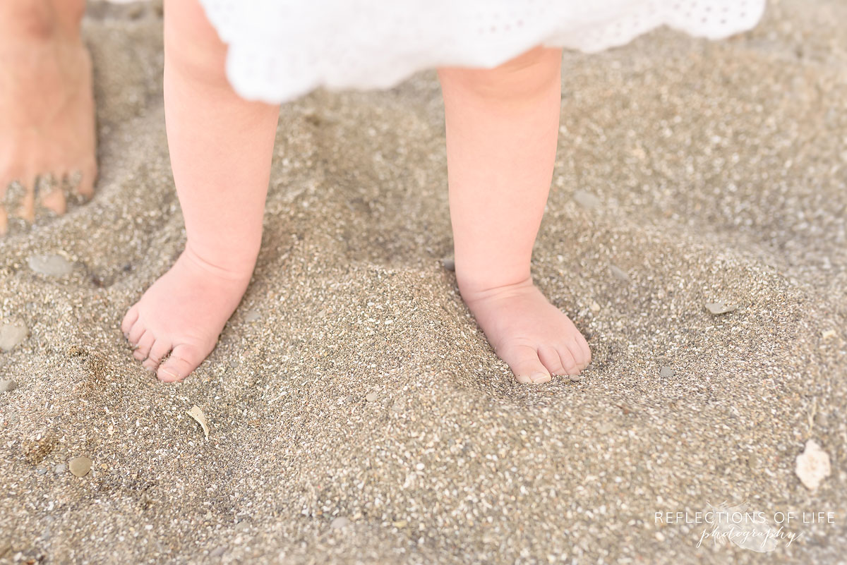 008 Baby toes on the beach Niagara Ontario Family Photos