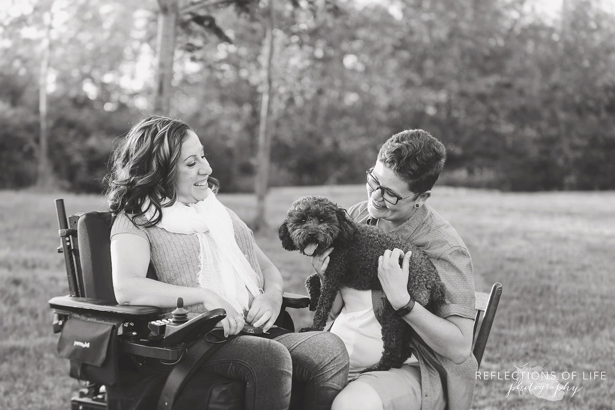 008 Professional Grimsby family photography with caregiver and patient in wheelchair