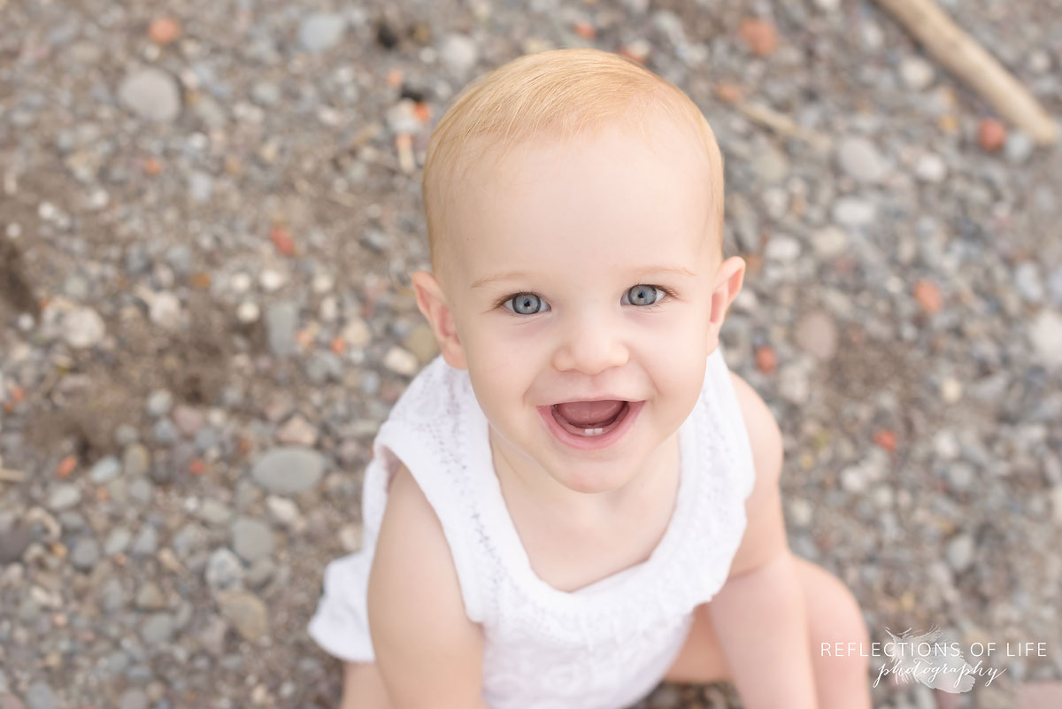 030 Lake Ontario beach photography of little baby girl in the sand