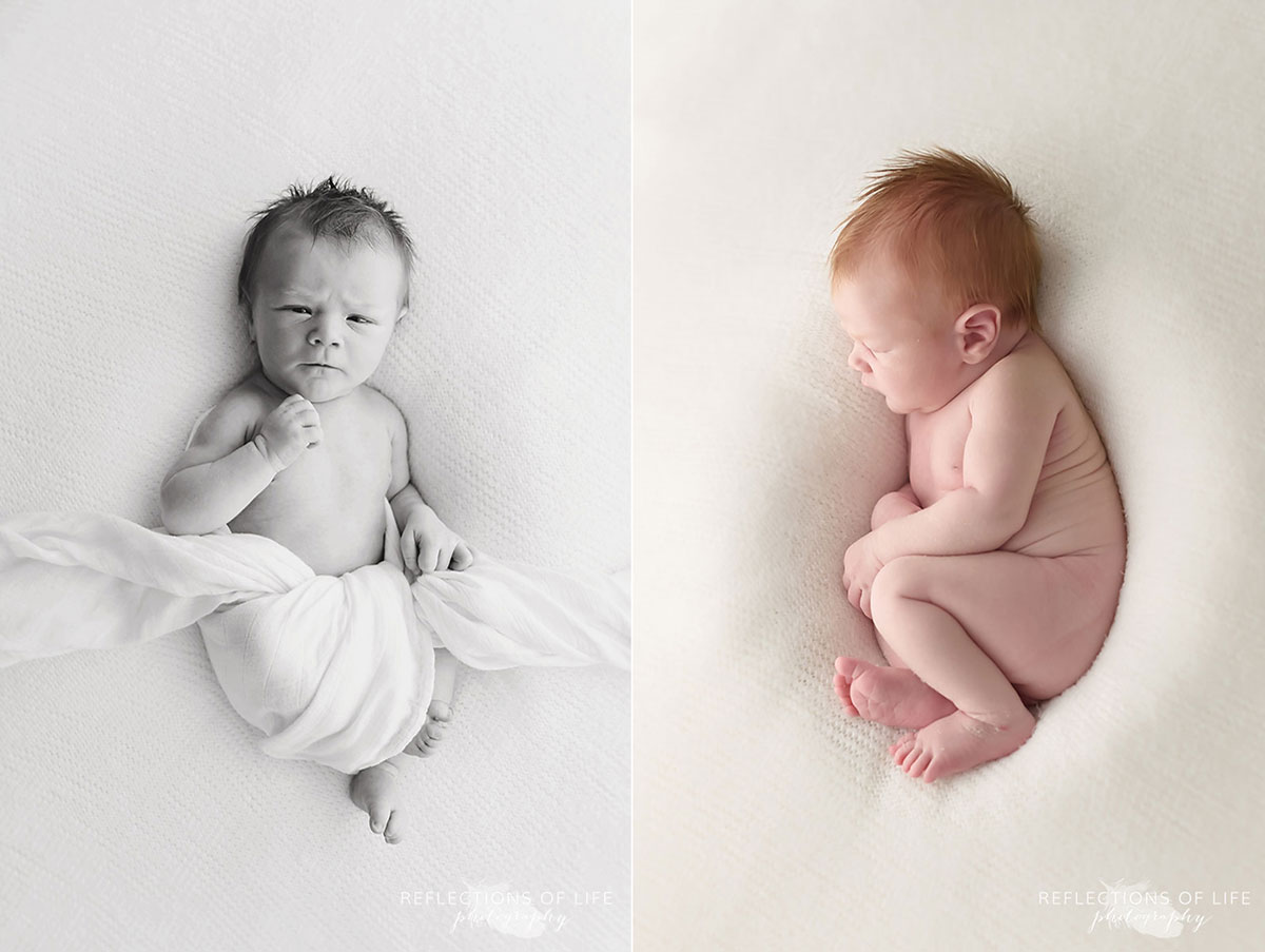 Baby boy images in natural light newborn photography studio in Niagara Region of Ontario