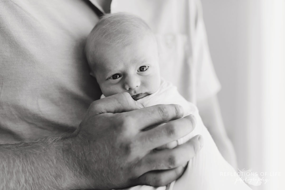 Portrait of newborn baby boy by Grimsby Newborn Baby Photographer