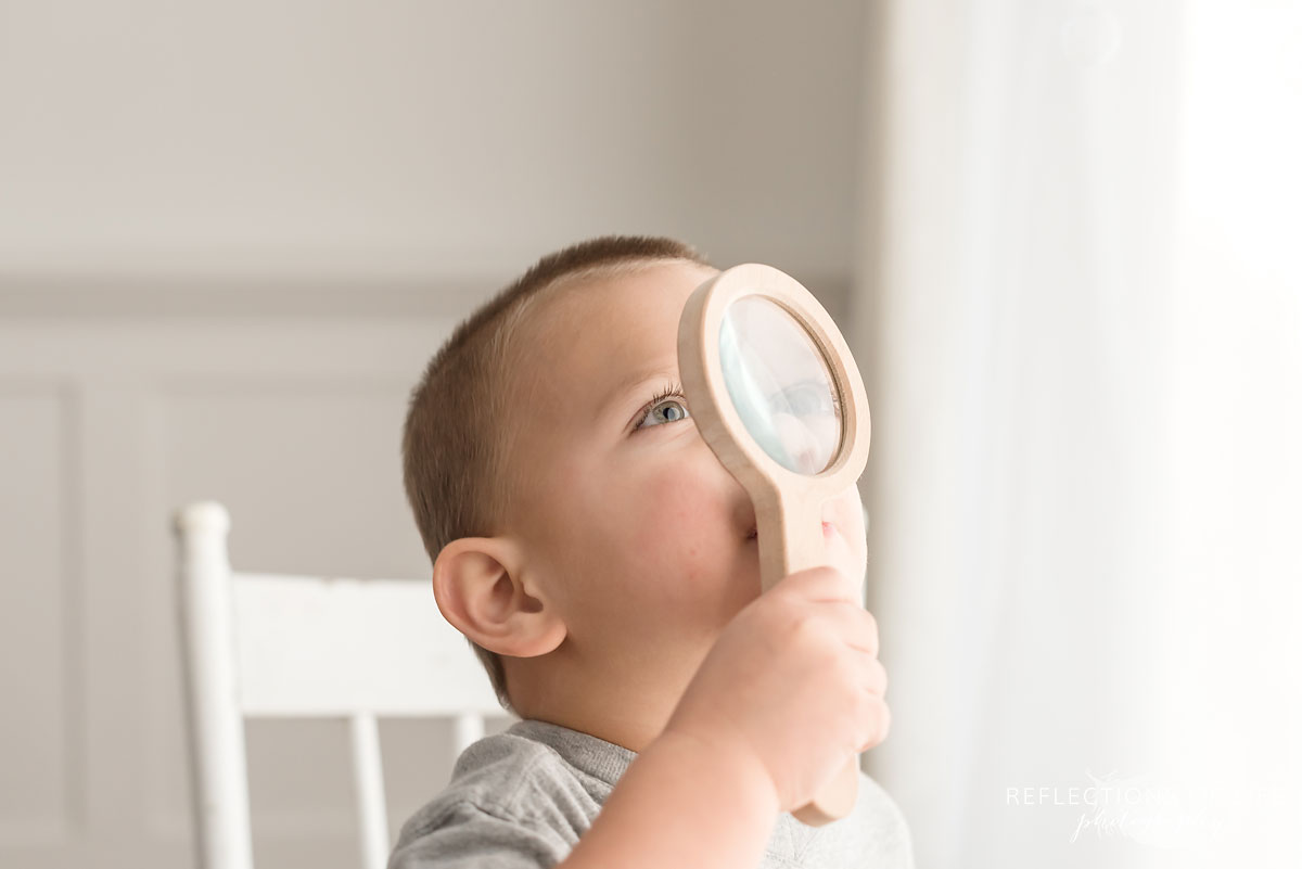 Niagara Region child photography in white studio
