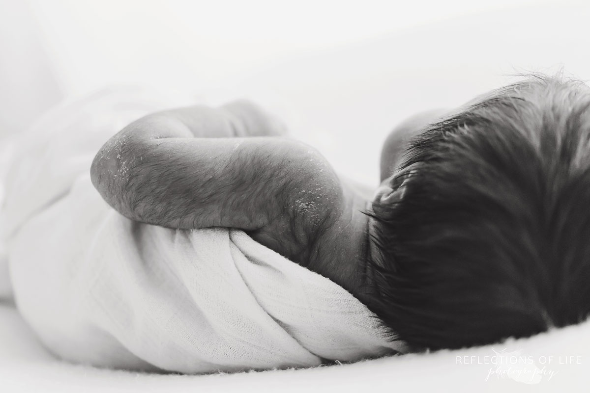 newborn baby hairy back