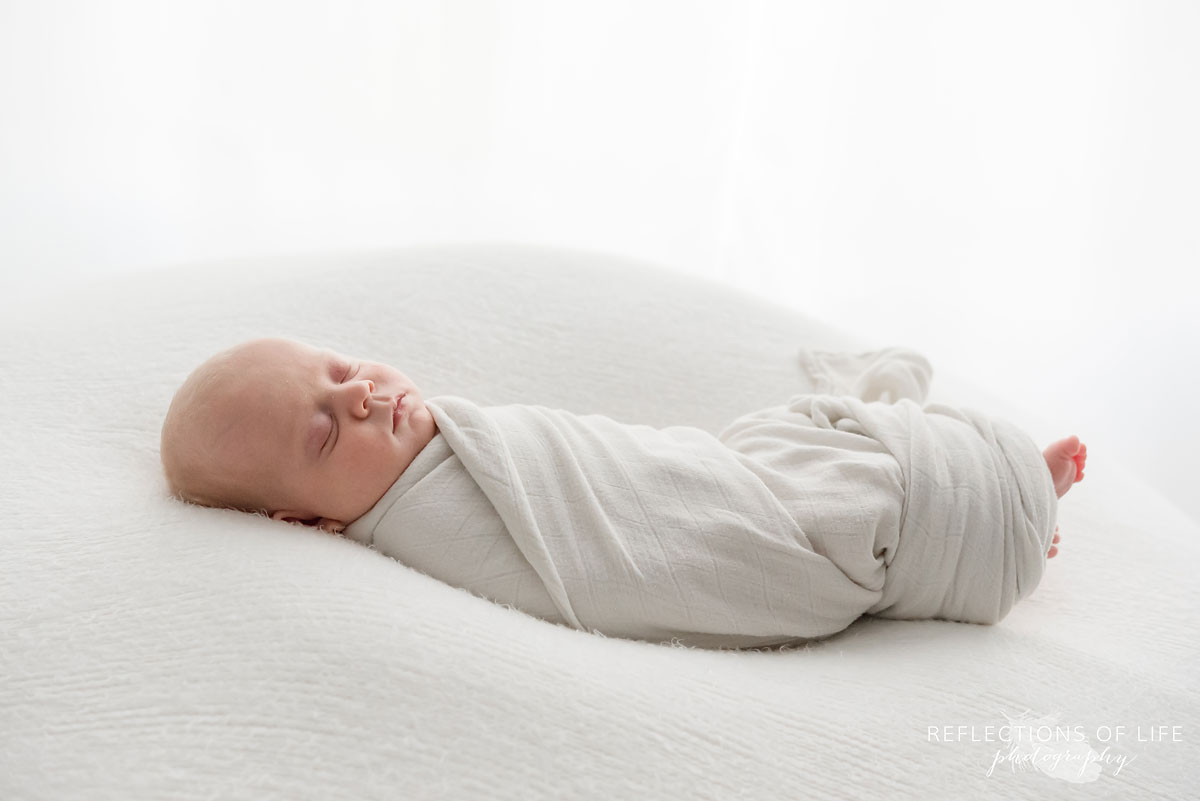 newborn baby girl sleeping