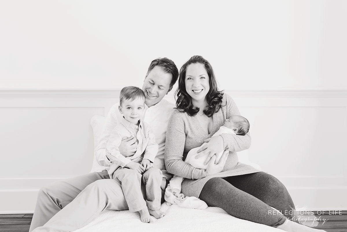 fun newborn and family photography in studio niagara region ontario