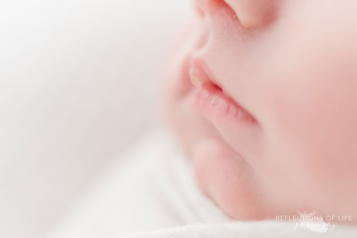 close up image of baby boy lips