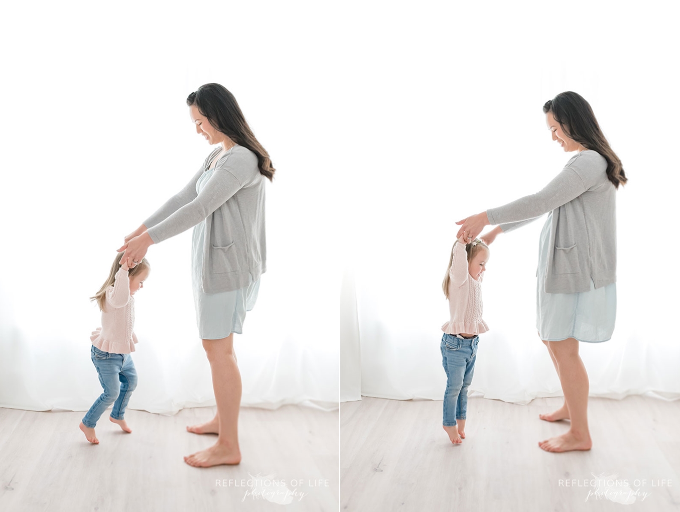 Mother and daughter dancing in Grimsby Ontario
