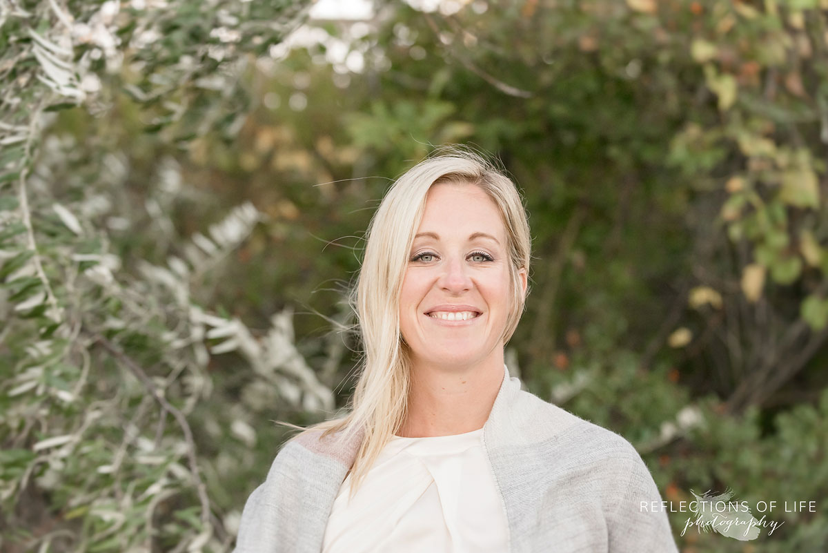 woman smiling at camera