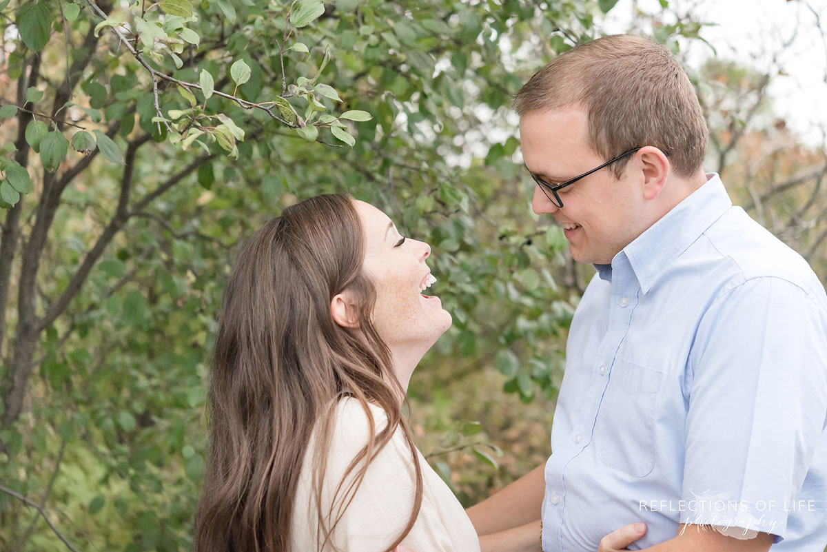 016 husband and wife laughing at eachother