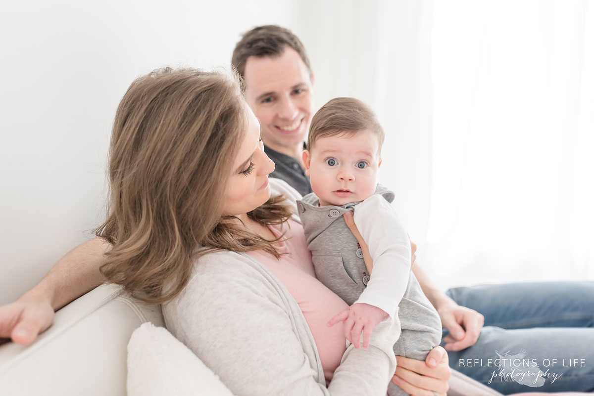 family of three in niagara studio