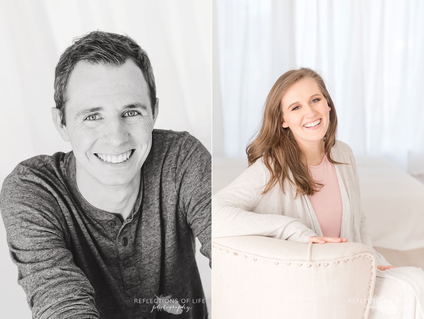 husband and wife vertical portraits