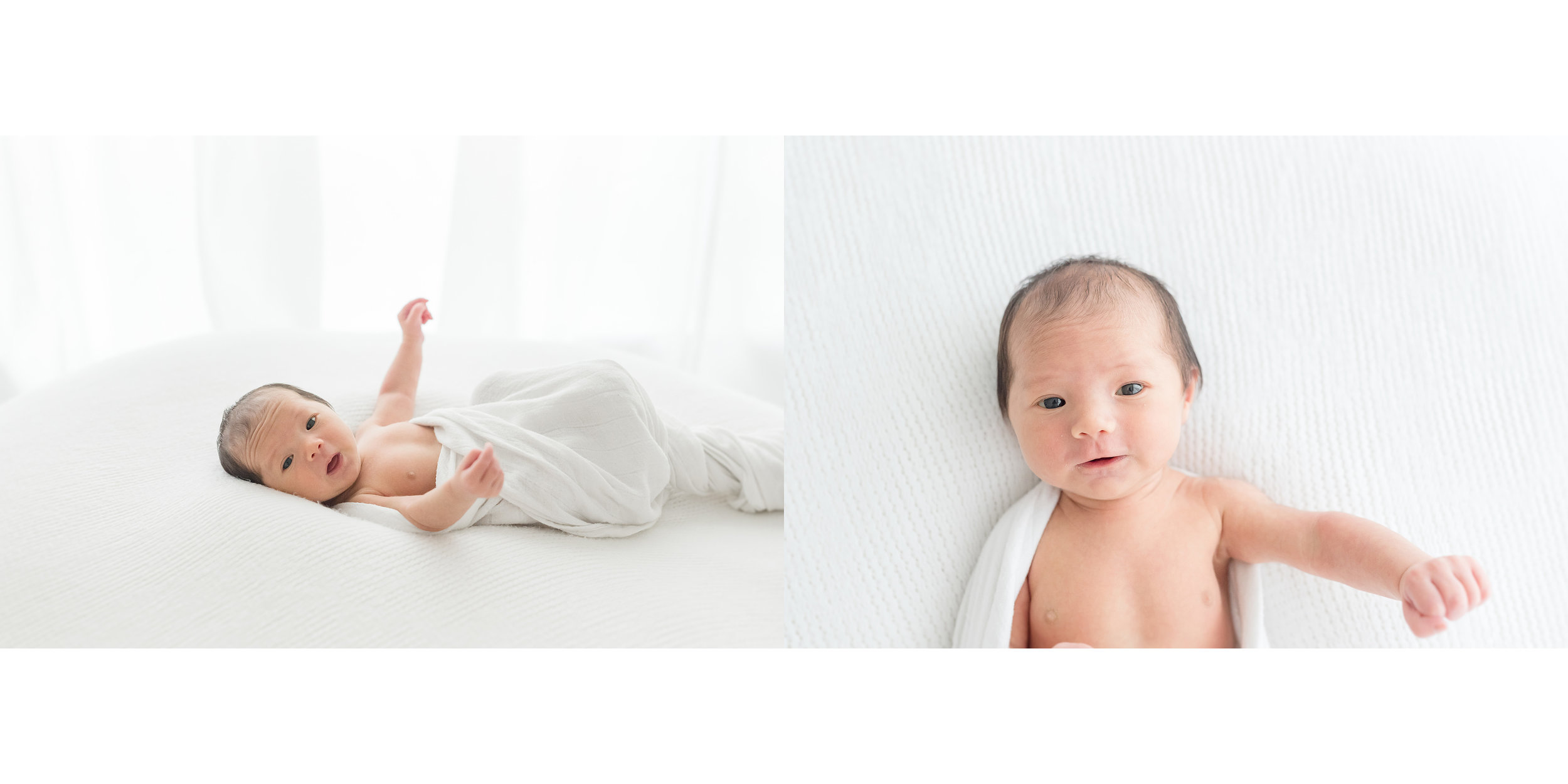 baby on white blankets