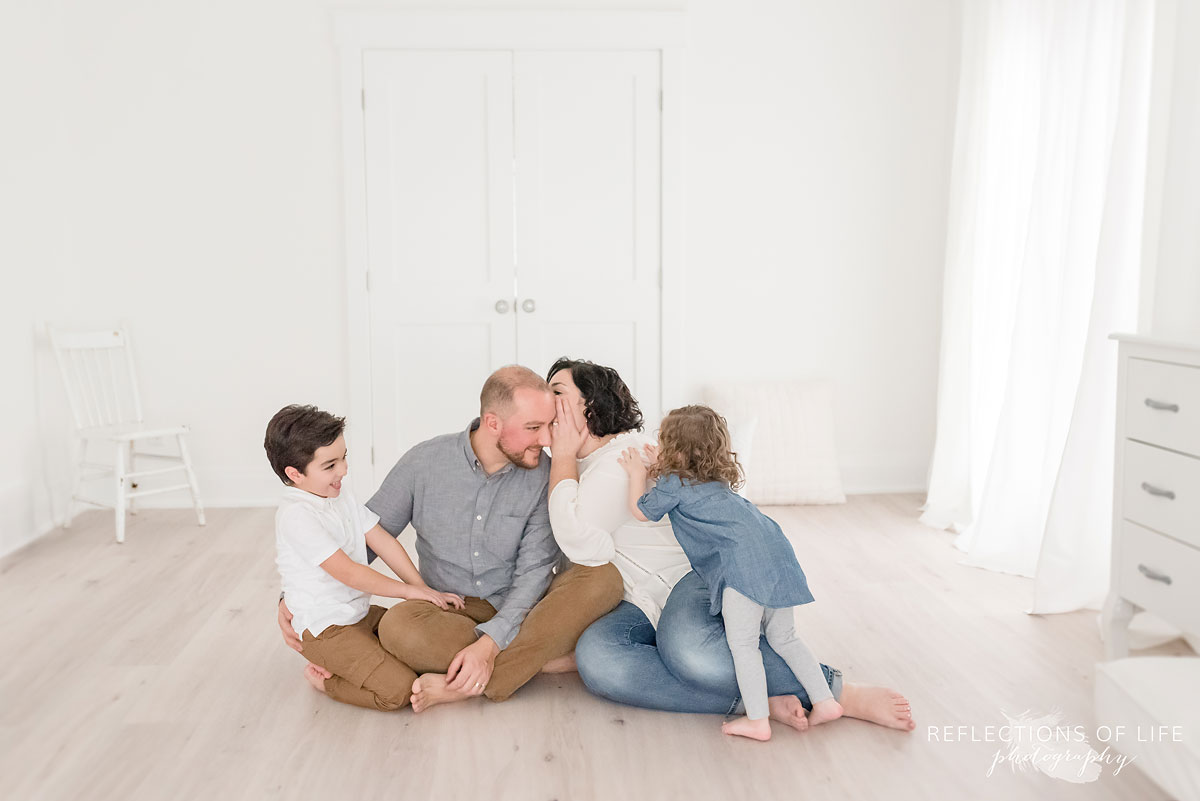 family telling secrets