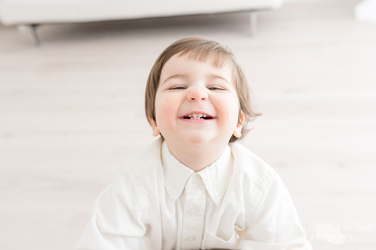 Little boy smiling