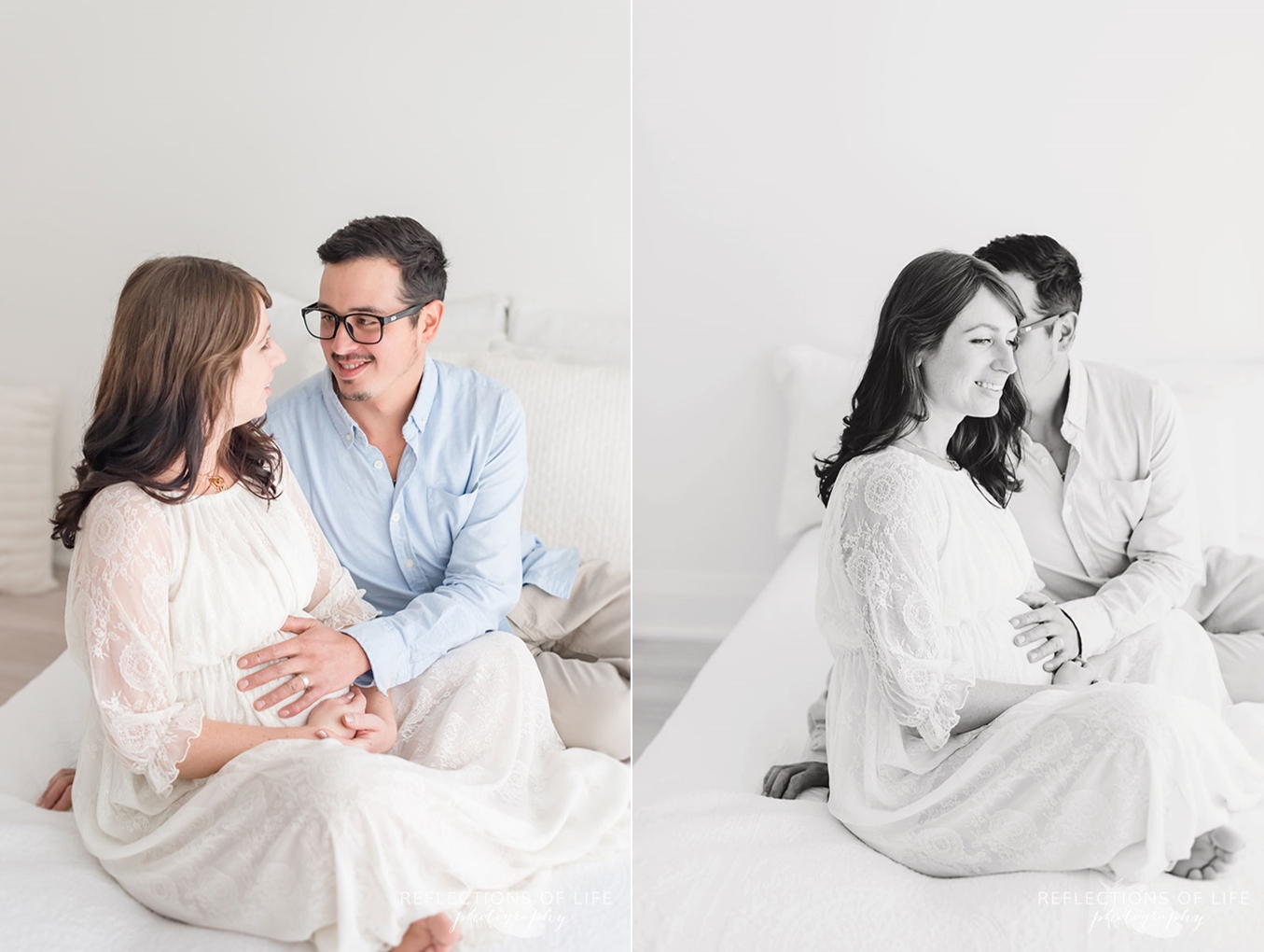 new parents laughing