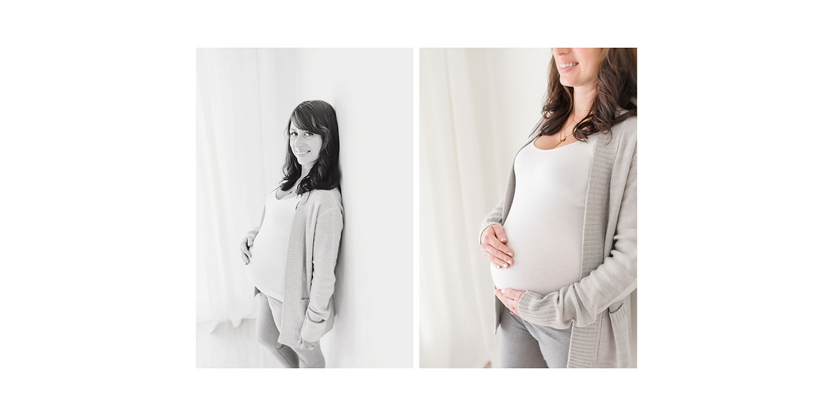 maternity shoot white studio